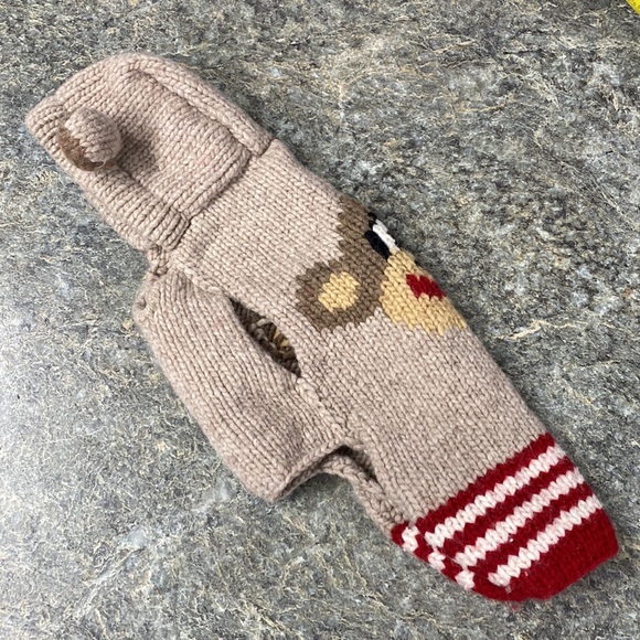 Sock Monkey Knit Dog Coat for Smaller Breed Dogs - Picture 5 of 12